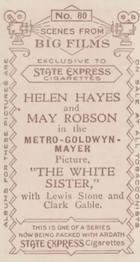 1935 State Express Scenes From Big Films #80 Helen Hayes and May Robson in 