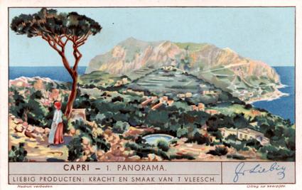 1934 Liebig Capri (Dutch Text) (F1283, S1287) #1 Panorama Front