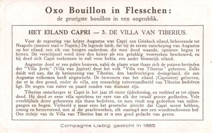 1934 Liebig Capri (Dutch Text) (F1283, S1287) #3 De Villa van Tiberius Back