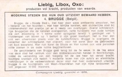 1935 Liebig Moderne steden die hun oud uitzicht bewaard hebben (Historical Aspects of Modern Cities) (Dutch Text) (F1309, S1311) #4 Brugge (Belgie) Back