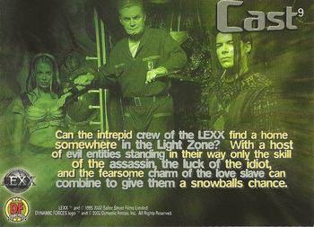 2002 Dynamic Forces Lexx #9 Full Crew Back