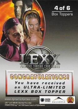 2002 Dynamic Forces Lexx - Box Toppers #4 Stan Back