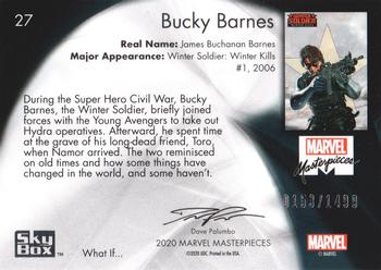 2020 SkyBox Marvel Masterpieces - What If #27 Bucky Barnes Back
