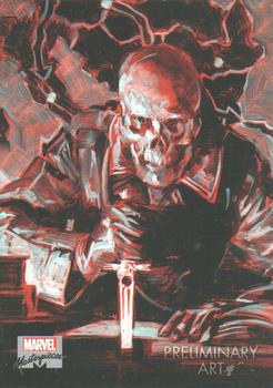 2020 SkyBox Marvel Masterpieces - Preliminary Art #84 Red Skull Front