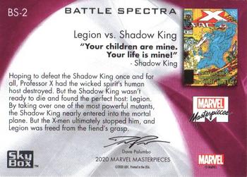2020 SkyBox Marvel Masterpieces - Battle Spectra #BS2 Legion vs. Shadow King Back