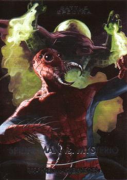 2020 SkyBox Marvel Masterpieces - Battle Spectra #BS3 Spider-Man vs. Mysterio Front