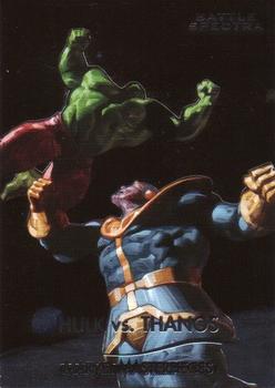 2020 SkyBox Marvel Masterpieces - Battle Spectra #BS4 Hulk vs. Thanos Front