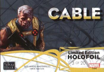 2020 SkyBox Marvel Masterpieces - Holofoil #HF3 Cable Back