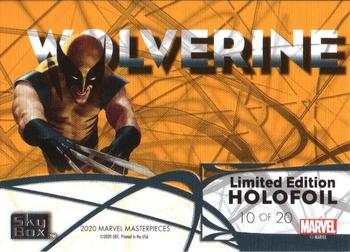 2020 SkyBox Marvel Masterpieces - Holofoil #HF10 Wolverine Back