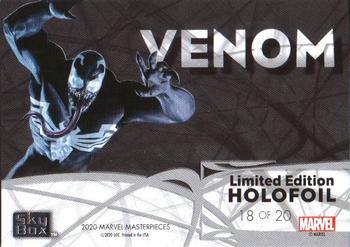 2020 SkyBox Marvel Masterpieces - Holofoil #HF18 Venom Back