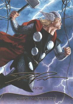 2020 SkyBox Marvel Masterpieces - Gold Foil #26 Thor Front