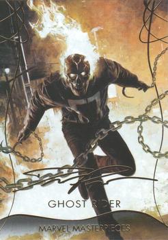 2020 SkyBox Marvel Masterpieces - Gold Foil #30 Ghost Rider Front