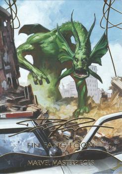 2020 SkyBox Marvel Masterpieces - Gold Foil #46 Fin Fang Foom Front