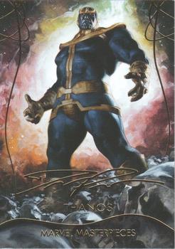 2020 SkyBox Marvel Masterpieces - Gold Foil #47 Thanos Front