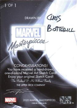 2020 SkyBox Marvel Masterpieces - Sketches #NNO Chris Botterill Back