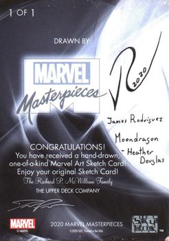 2020 SkyBox Marvel Masterpieces - Sketches #NNO James Rodriguez Back