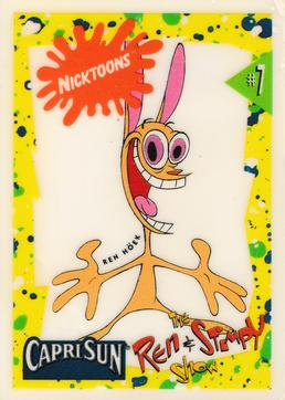 1992 Capri Sun Nicktoons Decals #7 Ren Hoek Front