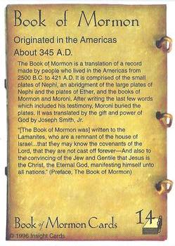 1996 Insight Book of Mormon #14 Book of Mormon Back