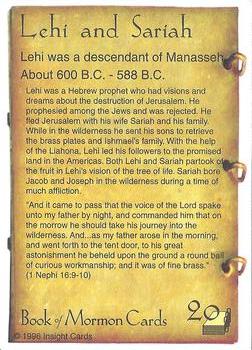 1996 Insight Book of Mormon #20 Lehi and Sariah Back