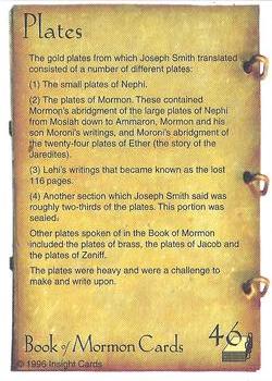 1996 Insight Book of Mormon #46 Plates Back