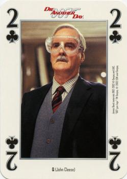2002 Cartamundi James Bond Die Another Day Playing Cards #2♣ Q (John Cleese) Front