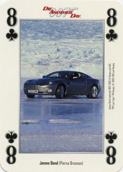 2002 Cartamundi James Bond Die Another Day Playing Cards #8♣ James Bond (Pierce Brosnan) Front