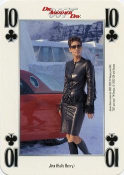 2002 Cartamundi James Bond Die Another Day Playing Cards #10♣ Jinx (Halle Berry) Front