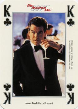 2002 Cartamundi James Bond Die Another Day Playing Cards #K♣ James Bond (Pierce Brosnan) Front