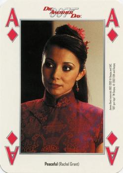 2002 Cartamundi James Bond Die Another Day Playing Cards #A♦ Peaceful (Rachel Grant) Front