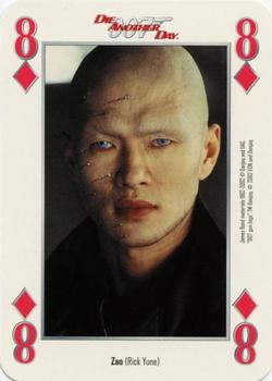 2002 Cartamundi James Bond Die Another Day Playing Cards #8♦ Zao (Rick Yune) Front