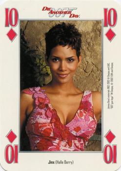 2002 Cartamundi James Bond Die Another Day Playing Cards #10♦ Jinx (Halle Berry) Front