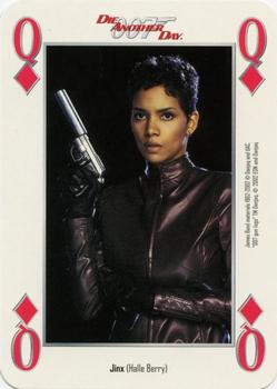 2002 Cartamundi James Bond Die Another Day Playing Cards #Q♦ Jinx (Halle Berry) Front