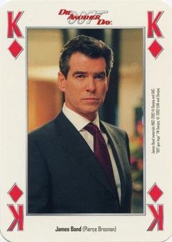 2002 Cartamundi James Bond Die Another Day Playing Cards #K♦ James Bond (Pierce Brosnan) Front