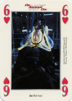 2002 Cartamundi James Bond Die Another Day Playing Cards #6♥ Zao (Rick Yune) Front