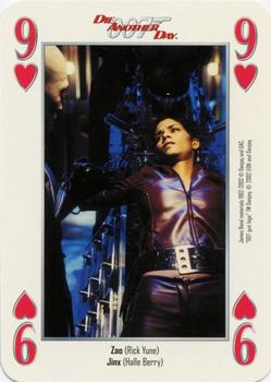 2002 Cartamundi James Bond Die Another Day Playing Cards #9♥ Zao (Rick Yune) / Jinx (Halle Berry) Front