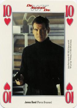 2002 Cartamundi James Bond Die Another Day Playing Cards #10♥ James Bond (Pierce Brosnan) Front