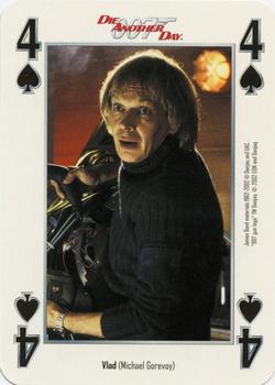 2002 Cartamundi James Bond Die Another Day Playing Cards #4♠ Vlad (Michael Gorevoy) Front