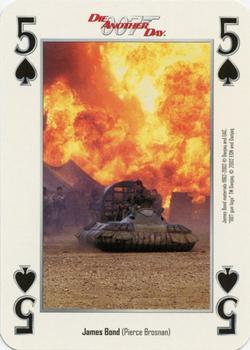2002 Cartamundi James Bond Die Another Day Playing Cards #5♠ James Bond (Pierce Brosnan) Front