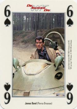 2002 Cartamundi James Bond Die Another Day Playing Cards #6♠ James Bond (Pierce Brosnan) Front
