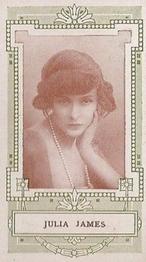 1905 Wills's Scissor Cigarettes Actresses (Green Surround) #22 Julia James Front