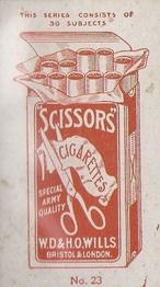 1905 Wills's Scissor Cigarettes Actresses (Green Surround) #23 Fay Compton Back