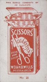 1905 Wills's Scissor Cigarettes Actresses (Green Surround) #25 Madeline Seymour Back