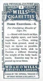 1914 Wills's Physical Culture #5 Home Exercises - 5 Back