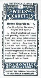 1914 Wills's Physical Culture #8 Home Exercises - 8 Back
