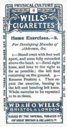 1914 Wills's Physical Culture #9 Home Exercises - 9 Back