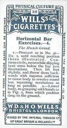 1914 Wills's Physical Culture #38 Horizontal Bar Exercises - 4 Back