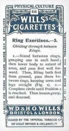 1914 Wills's Physical Culture #46 Ring Exercises - 3 Back