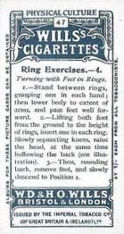 1914 Wills's Physical Culture #47 Ring Exercises - 4 Back