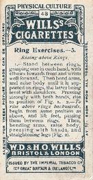 1914 Wills's Physical Culture #48 Ring Exercises - 5 Back
