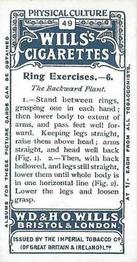 1914 Wills's Physical Culture #49 Ring Exercises - 6 Back